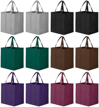 Load image into Gallery viewer, Large Foldable Shopping Bags Tote Bags,Eco-Friendly Produce Bags with Long Handle for Shopping Groceries Clothes Vegetables Fruits
